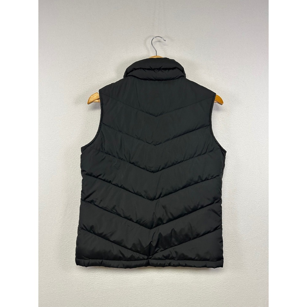 Outdoor Gorpcore Lands' End Womens Small Black Down Insulated Puffer Vest Zip Up - Picture 2 of 10